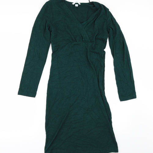 H&M Womens Green   Jumper Dress  Size M