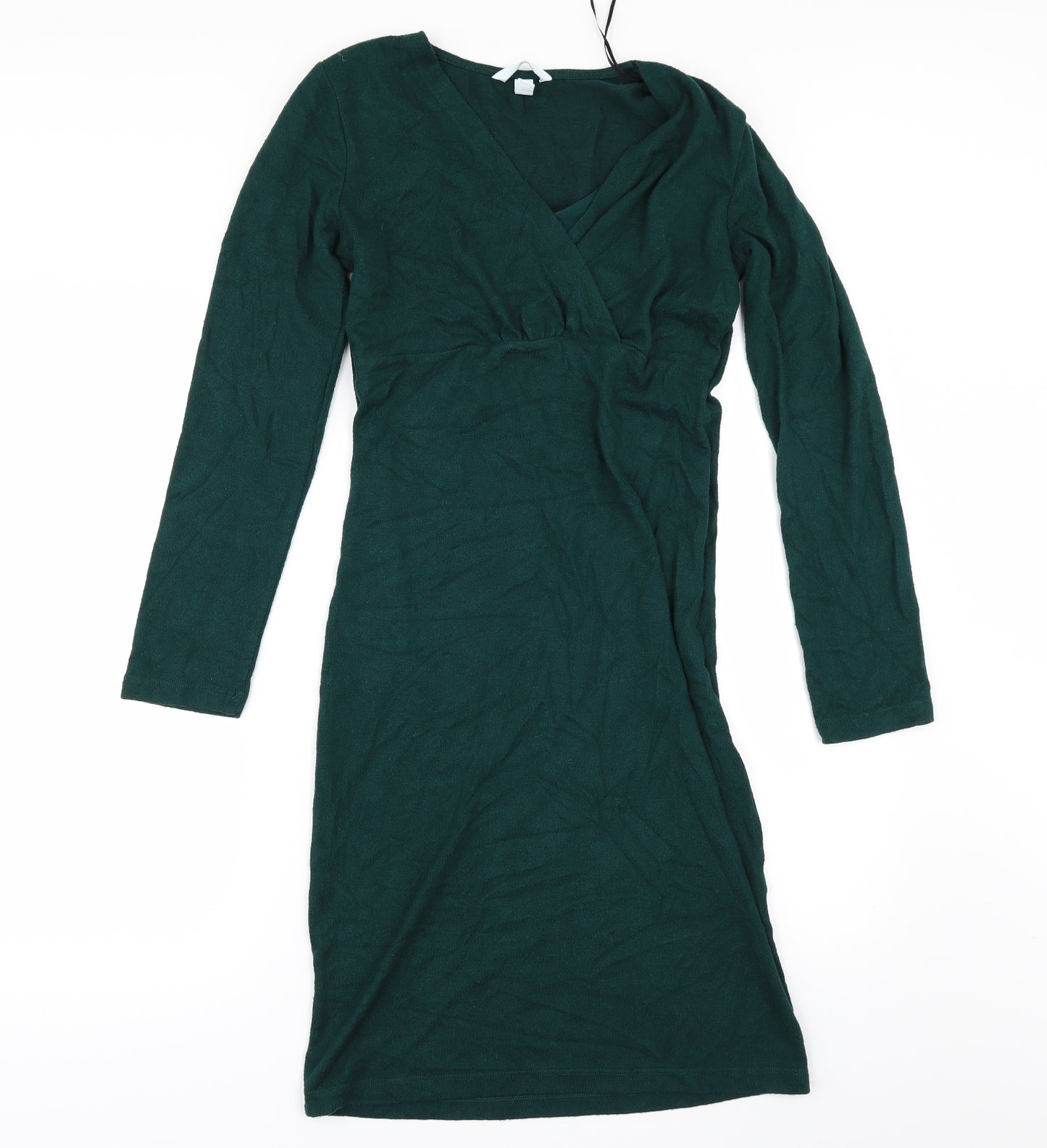 H&M Womens Green   Jumper Dress  Size M