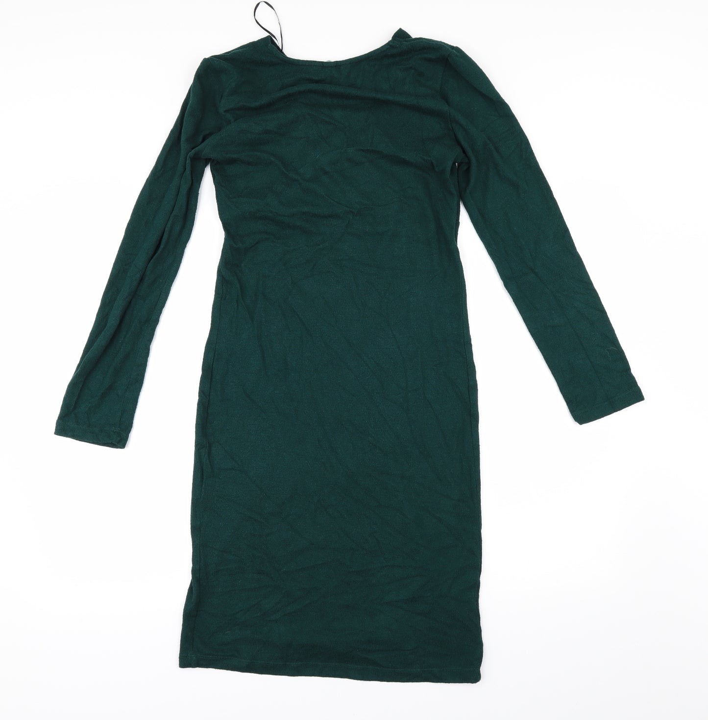 H&M Womens Green   Jumper Dress  Size M