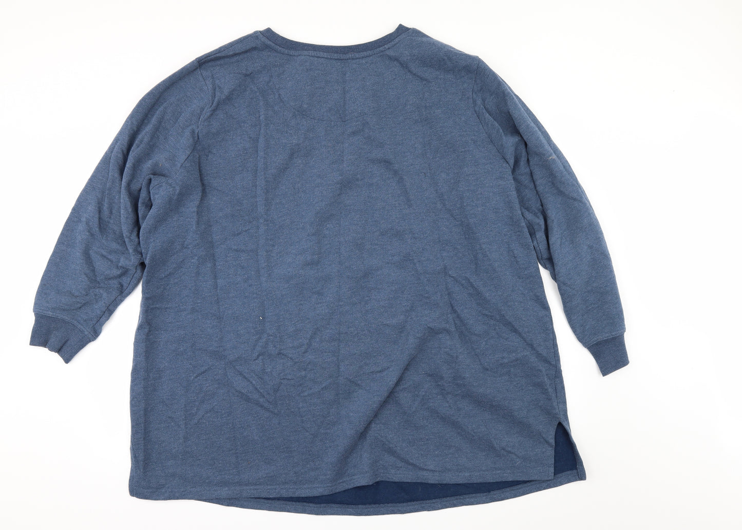 Capsule Womens Blue   Pullover Sweatshirt Size 24