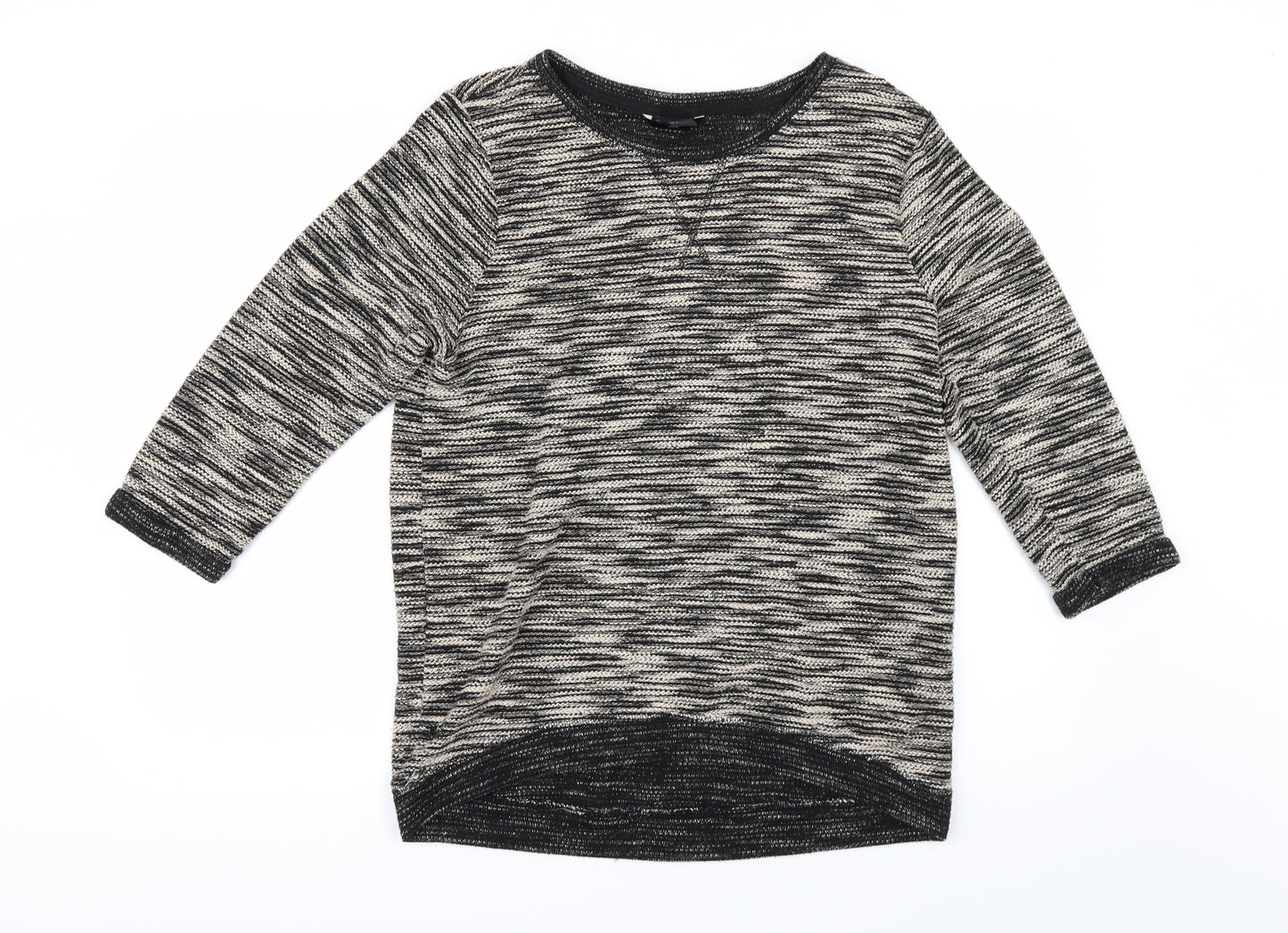 H&M Womens Beige Striped  Pullover Jumper Size S