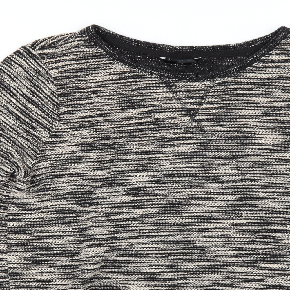 H&M Womens Beige Striped  Pullover Jumper Size S