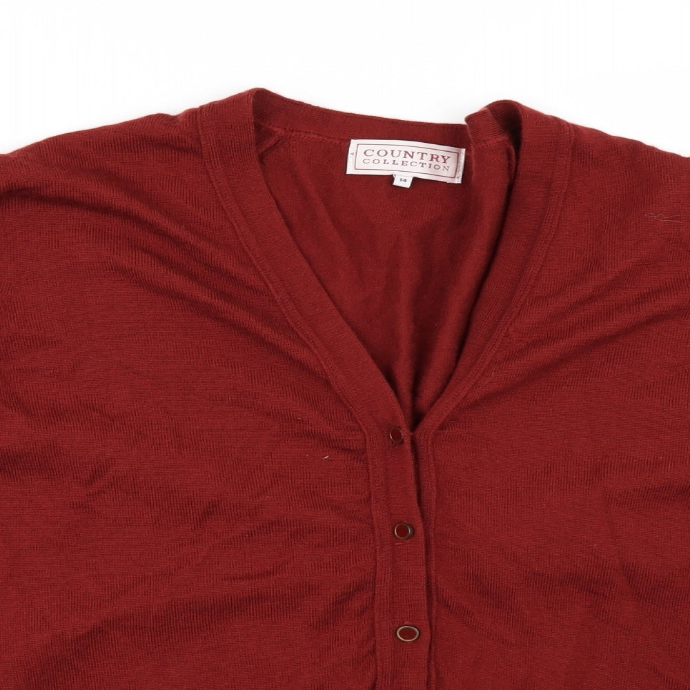 Country Collection Womens Red    Jumper Size 14