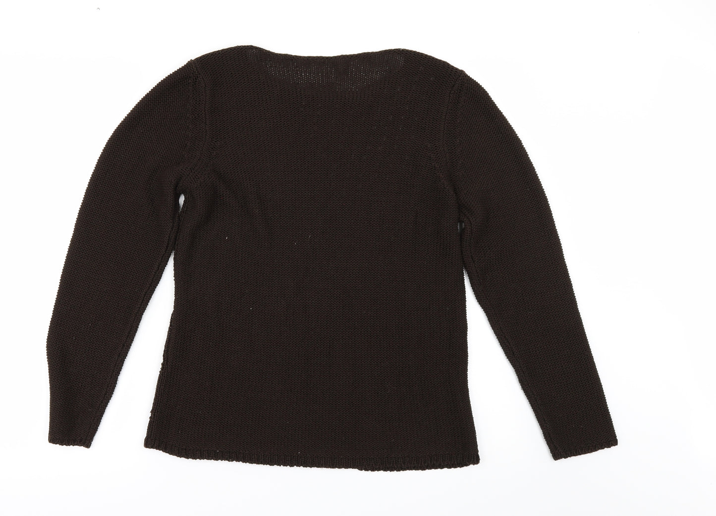 Marks and Spencer Womens Brown   Pullover Jumper Size 14