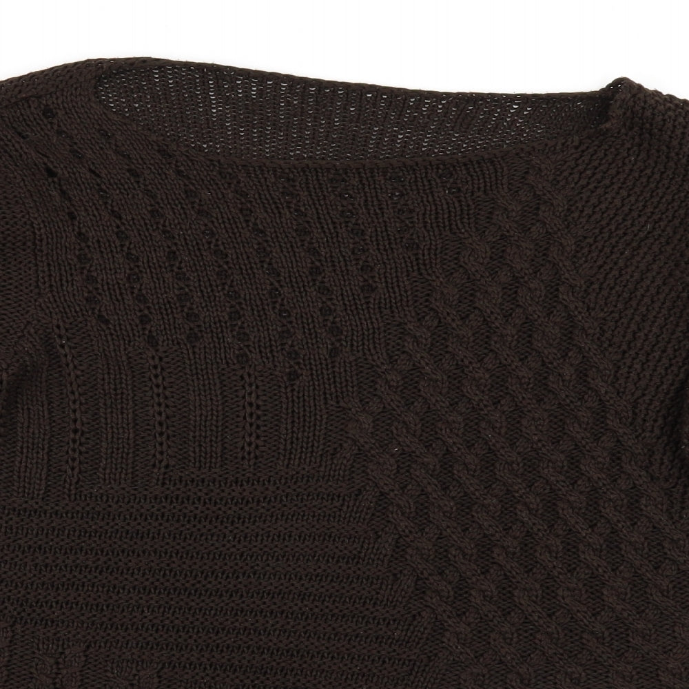 Marks and Spencer Womens Brown   Pullover Jumper Size 14