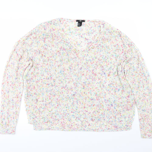 H&M Womens Multicoloured   Pullover Jumper Size S