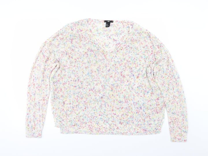 H&M Womens Multicoloured   Pullover Jumper Size S