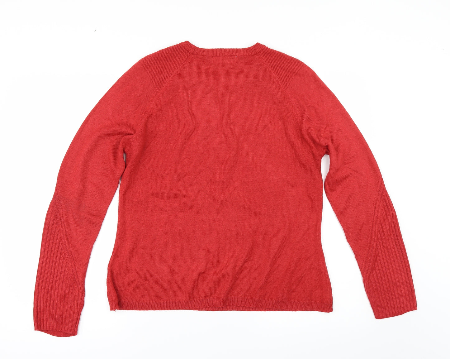 Per Una Womens Red   Pullover Jumper Size 12