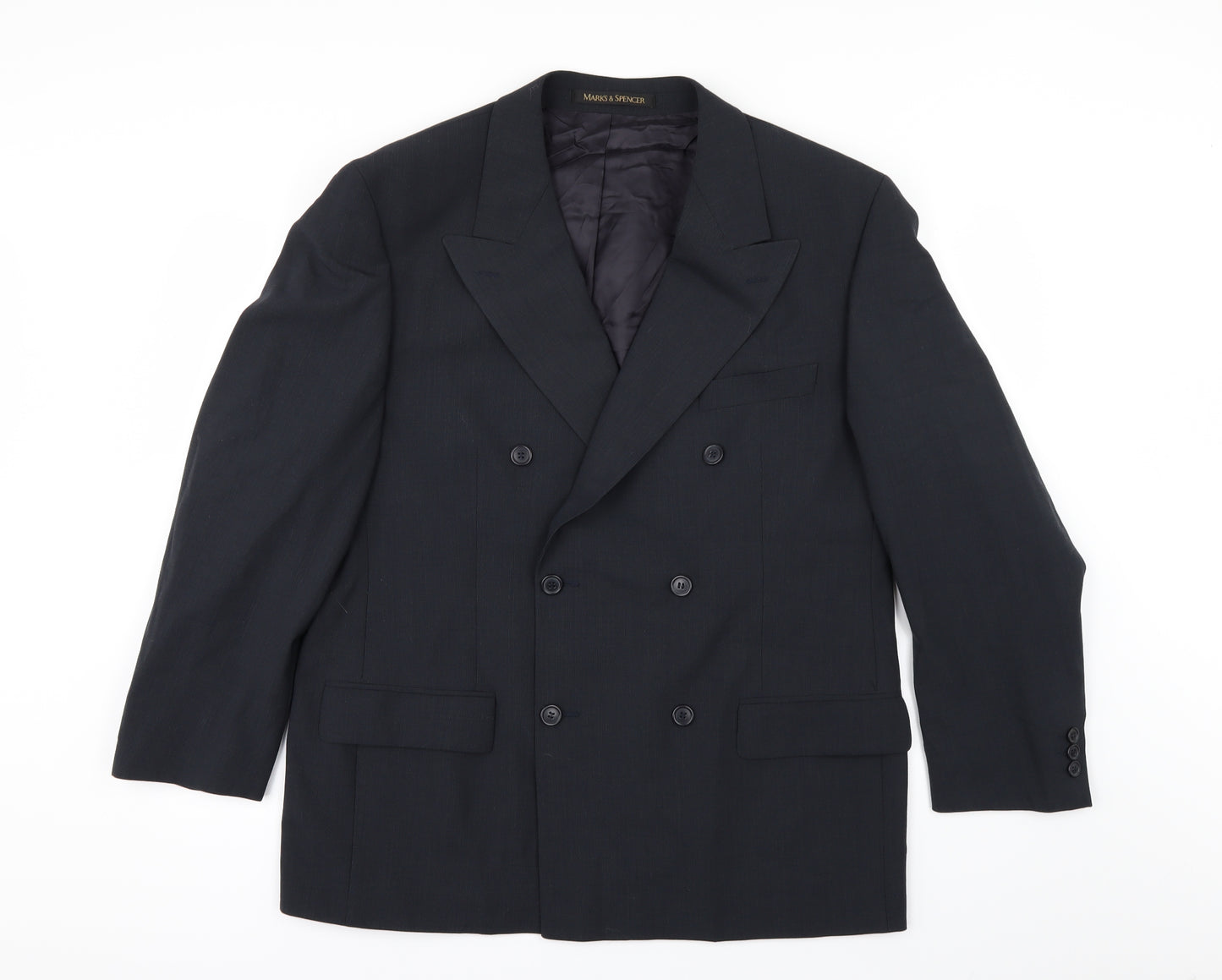 Marks and Spencer Mens Blue   Jacket Suit Jacket Size 42