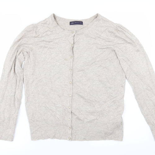 Marks and Spencer Womens Beige   Cardigan Jumper Size 12