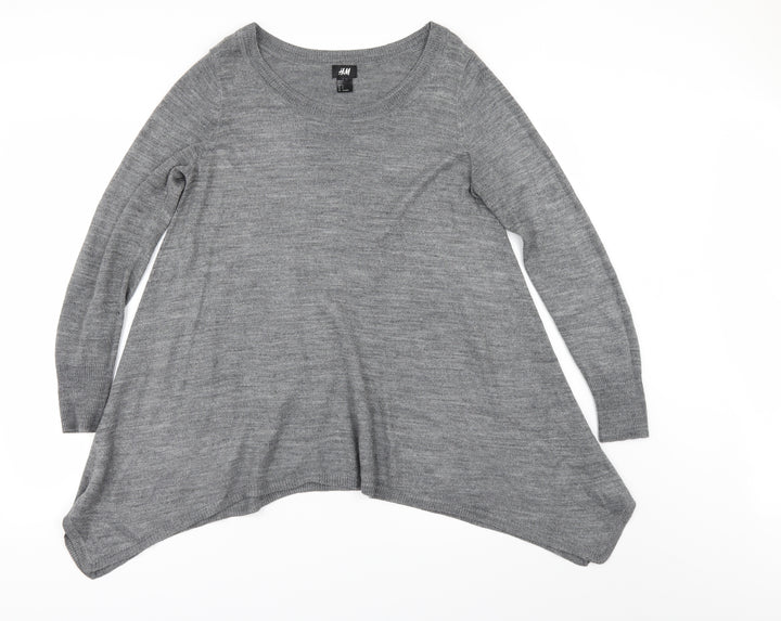 H&M Womens Grey Pullover Jumper Size S