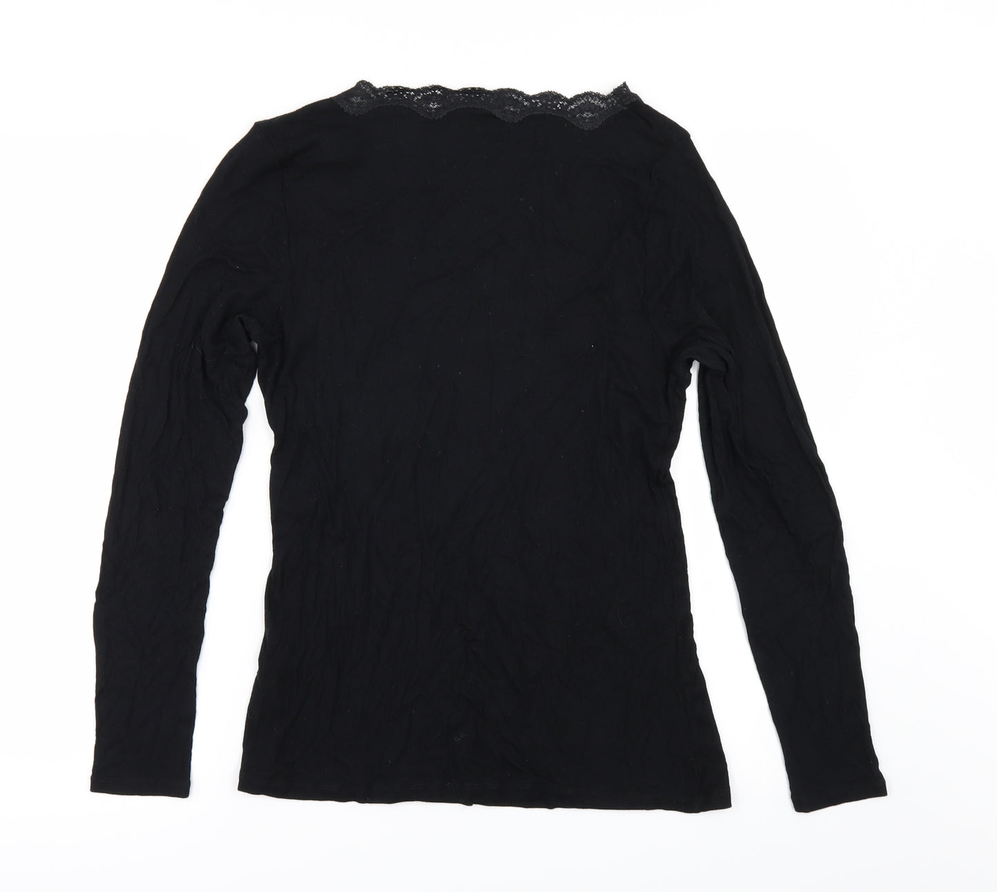 Marks and Spencer Womens Black   Basic T-Shirt Size 16