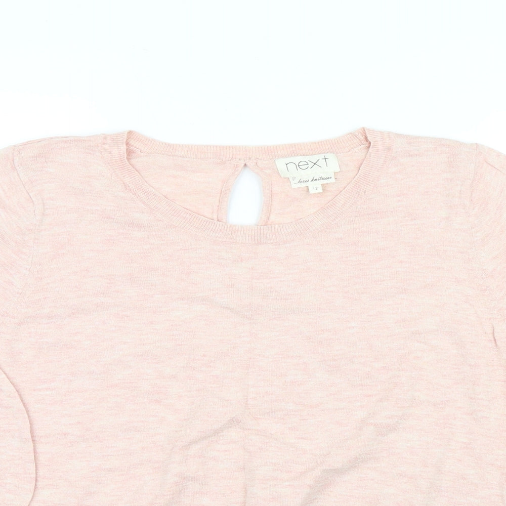 NEXT Womens Pink  Knit Pullover Jumper Size 12