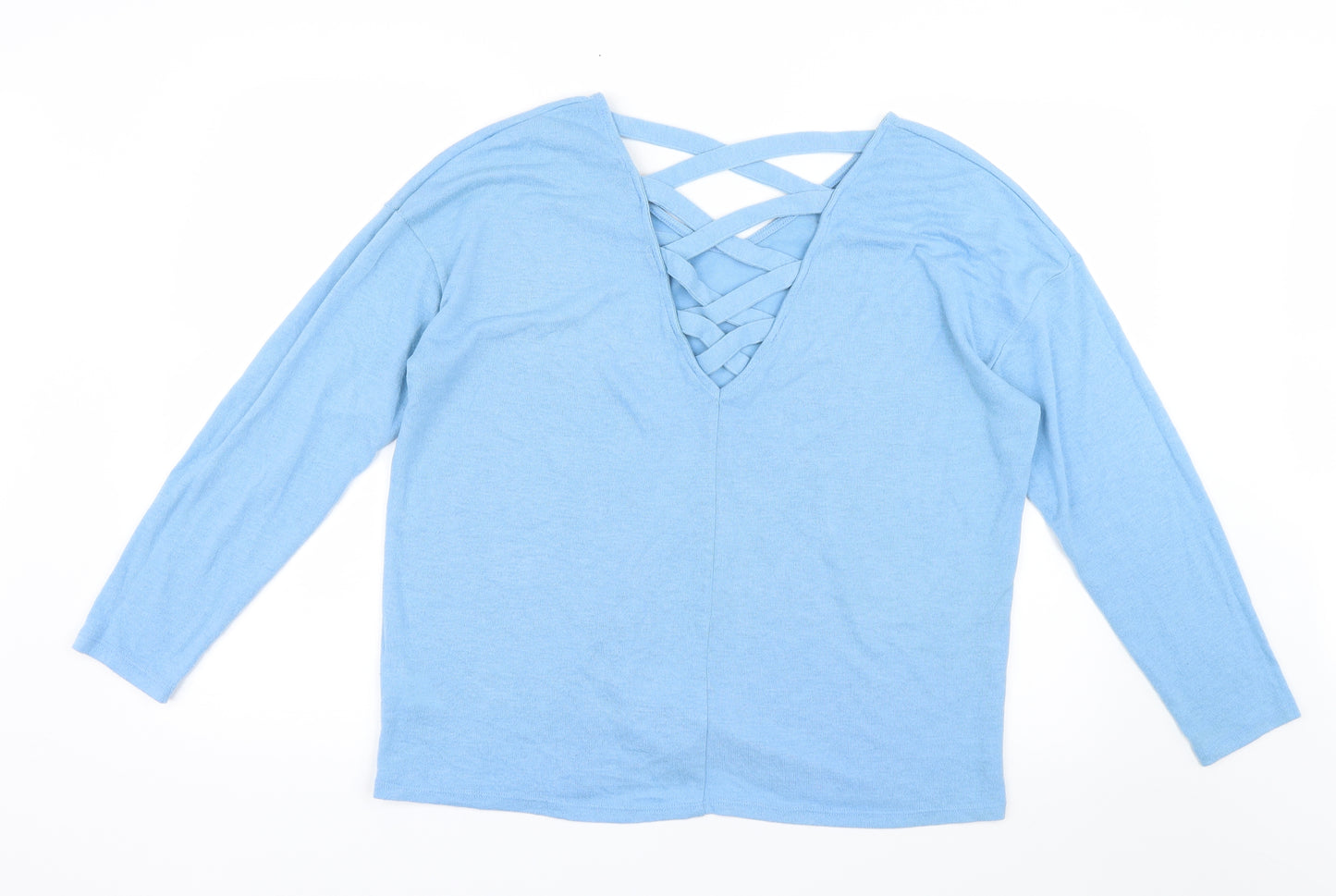 Primark Womens Blue  Knit Pullover Jumper Size 10