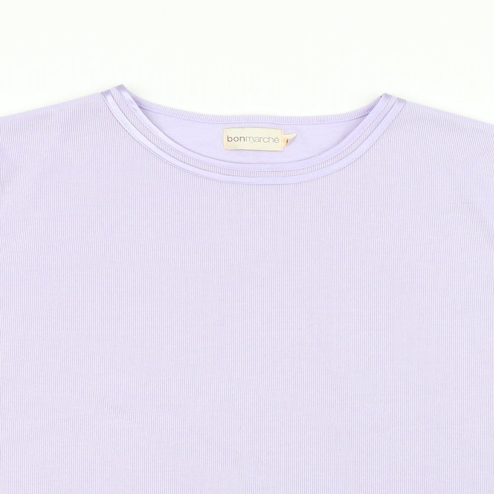 Bonmarché Womens Purple   Basic T-Shirt Size M