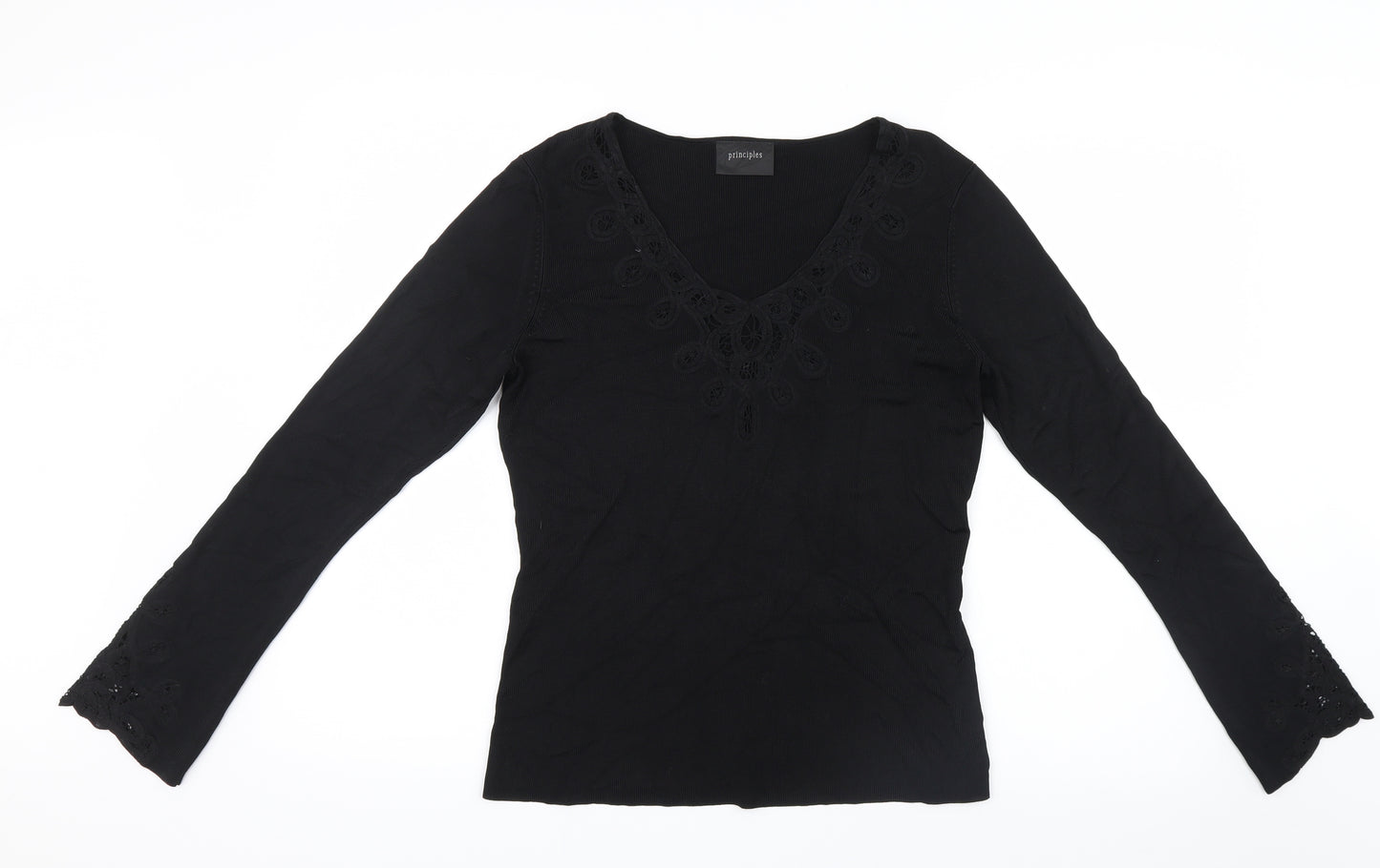 Principles Womens Black   Basic Blouse Size 16