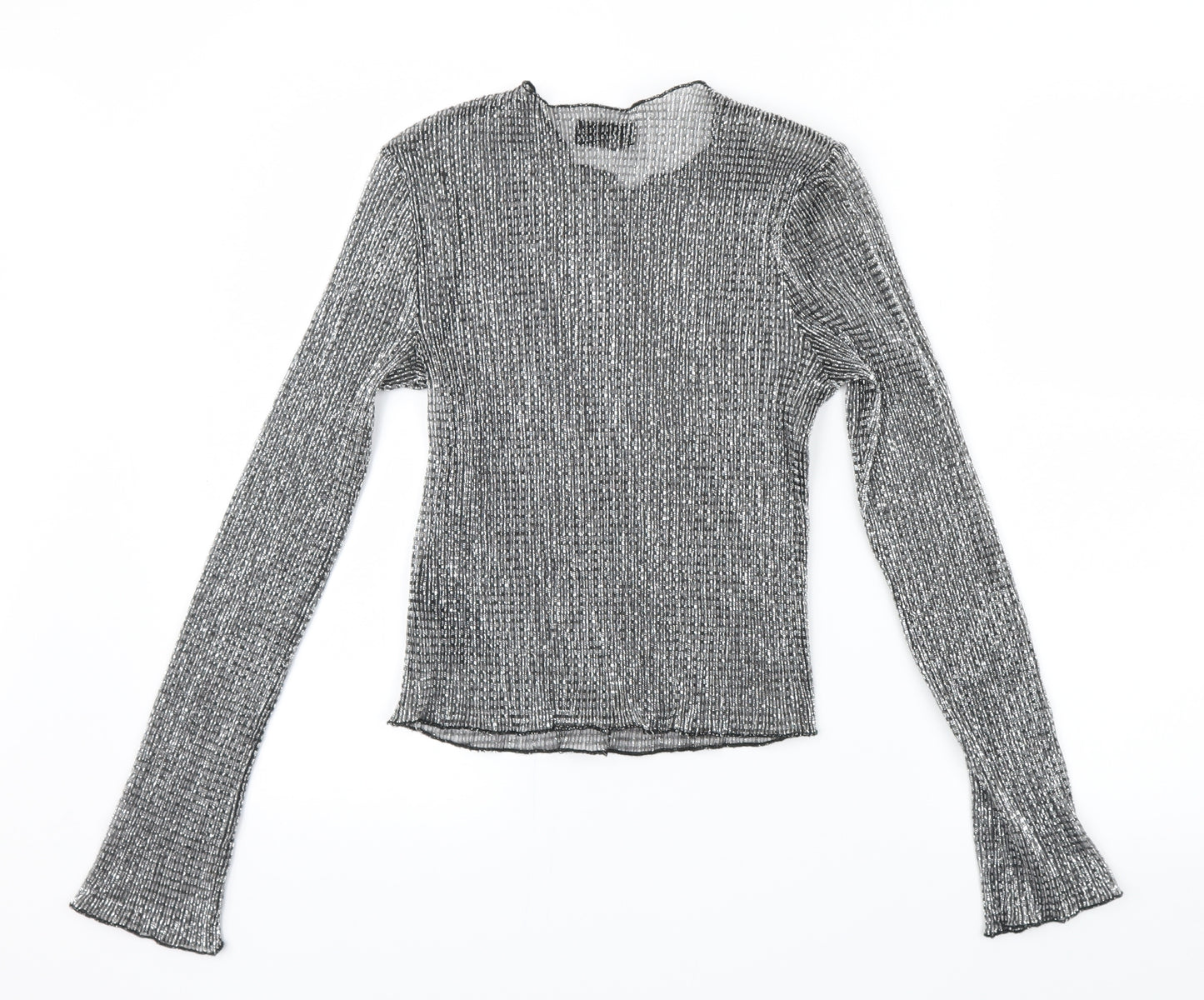 Topshop Womens Silver   Basic Blouse Size 6