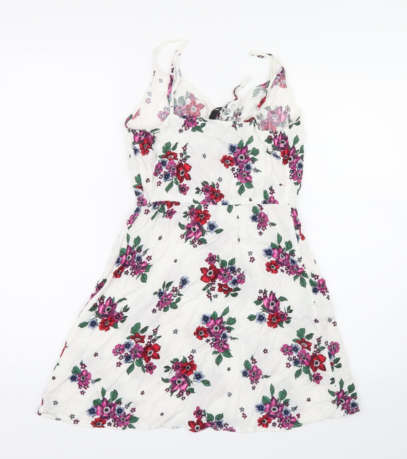 Divided by H&M Womens Pink Floral  Mini  Size 8