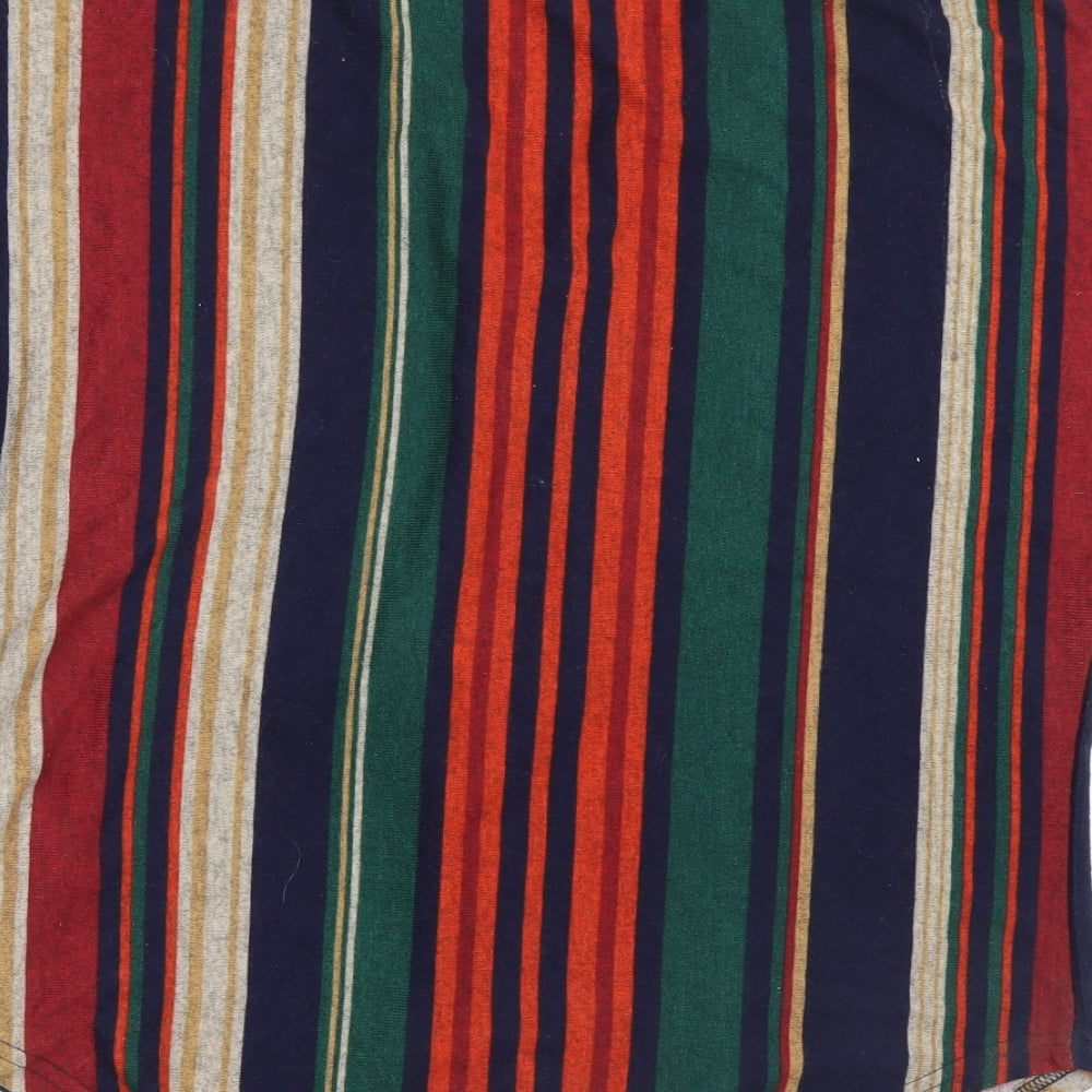 Quiz Womens Orange Striped  Basic T-Shirt Size 12