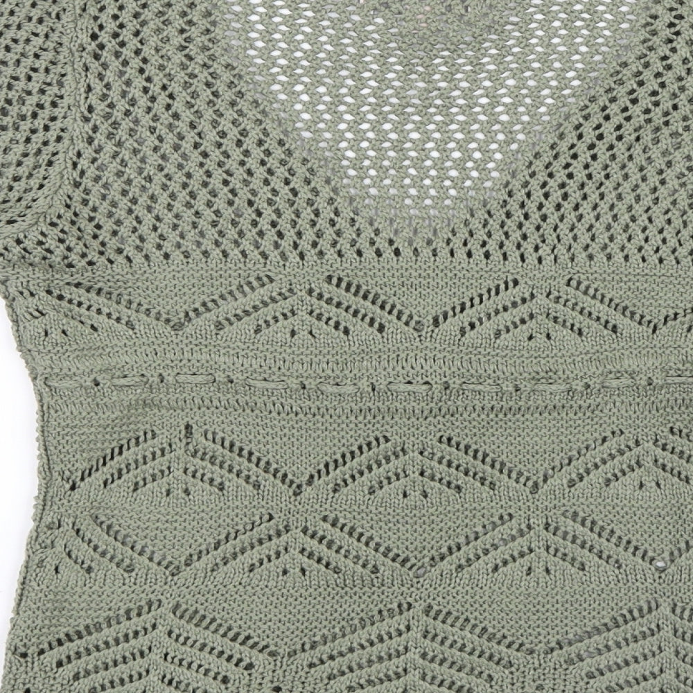 Soon Womens Green  Knit Pullover Jumper Size 10