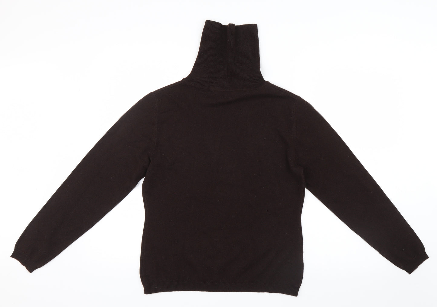 Woolovers Womens Brown  Knit Pullover Jumper Size M