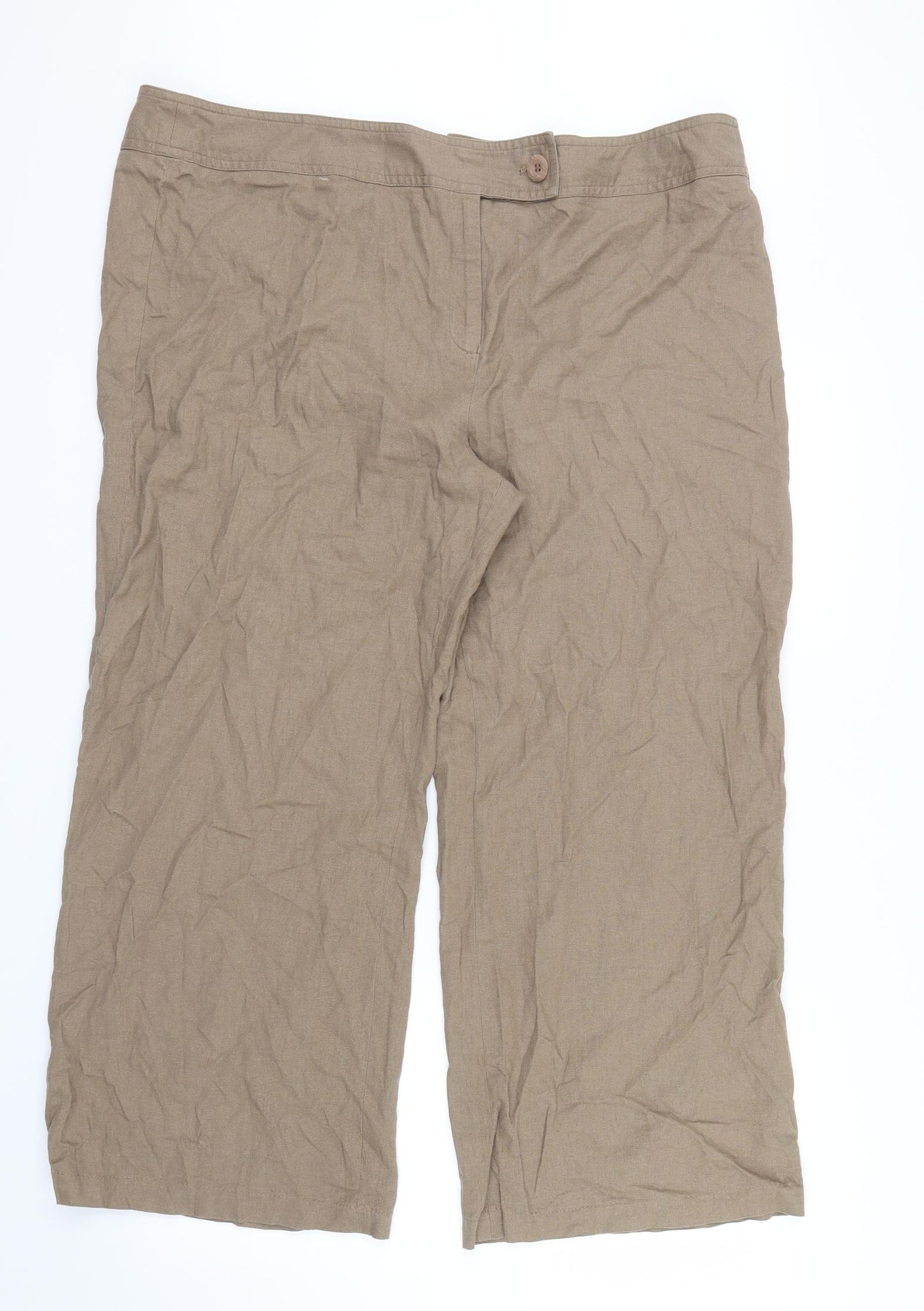 George Womens Brown   Trousers  Size 20 L26 in