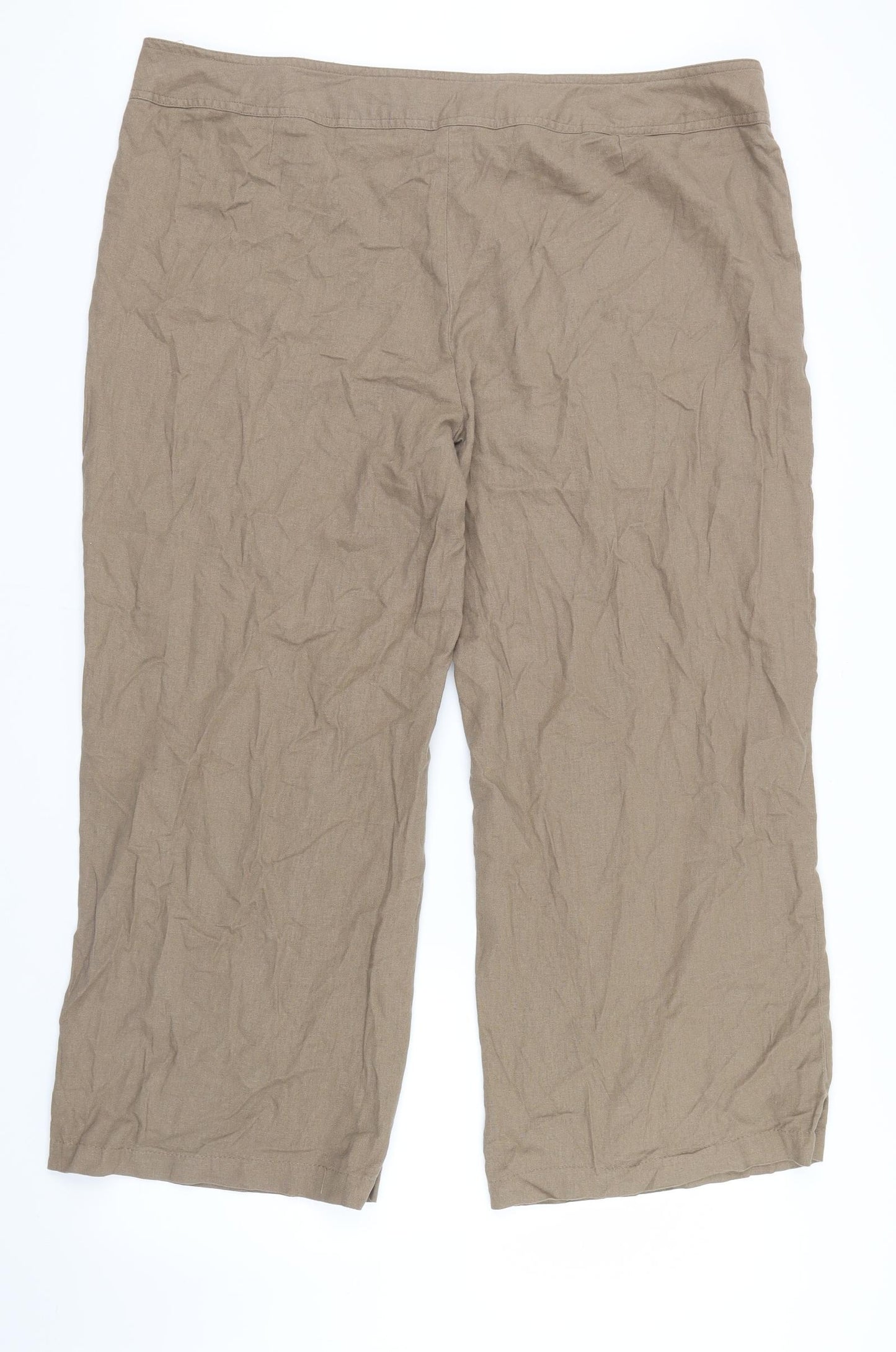 George Womens Brown   Trousers  Size 20 L26 in