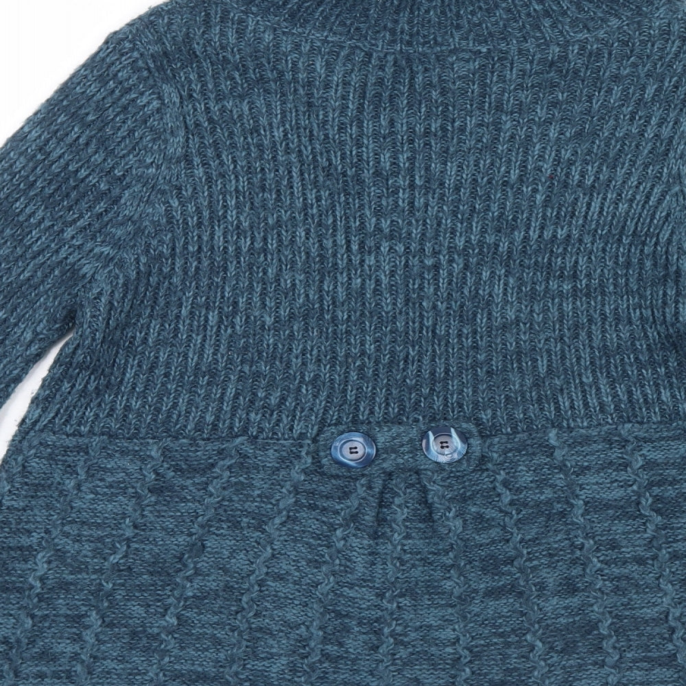 Bonmarché Womens Blue  Knit Cardigan Jumper Size M