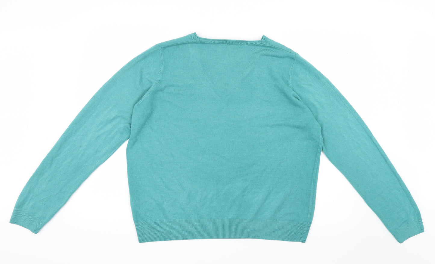 Marks and Spencer Womens Blue  Knit Pullover Jumper Size 18