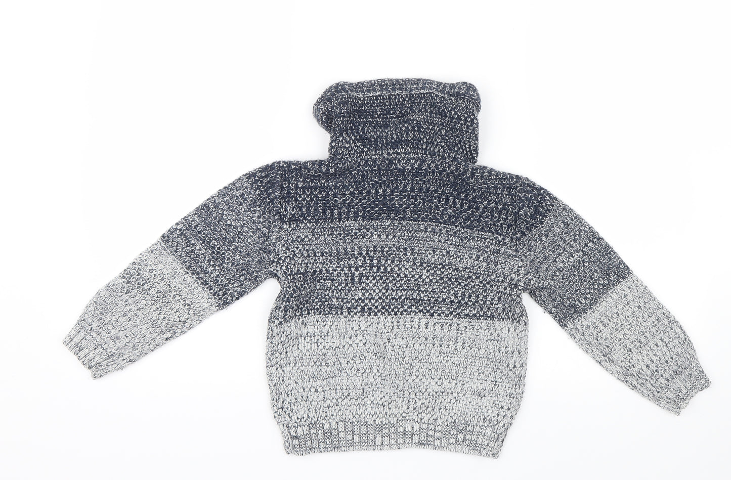 Primark Boys Blue  Knit Pullover Jumper Size 6-7 Years