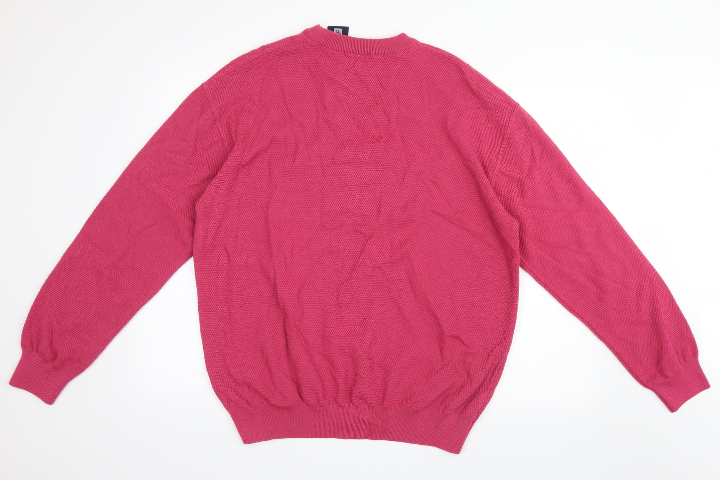 Alessandro Montelli Mens Pink  Knit Pullover Jumper Size XL