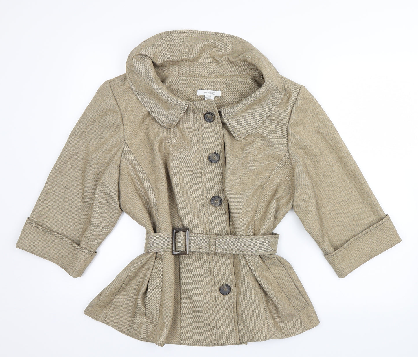 Dressbarn Womens Beige   Jacket  Size 14