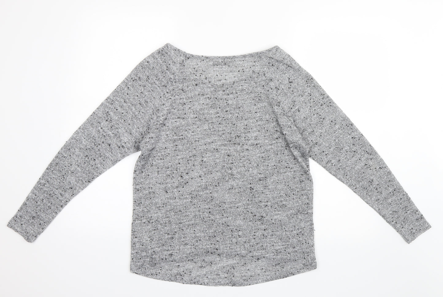 Oasis Womens Silver  Knit Pullover Jumper Size S