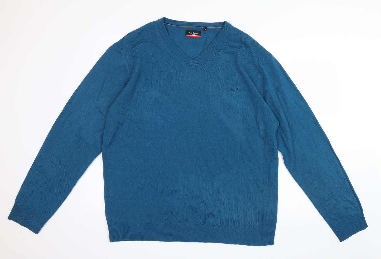 Pierre Cardin Mens Blue  Knit Pullover Jumper Size XL