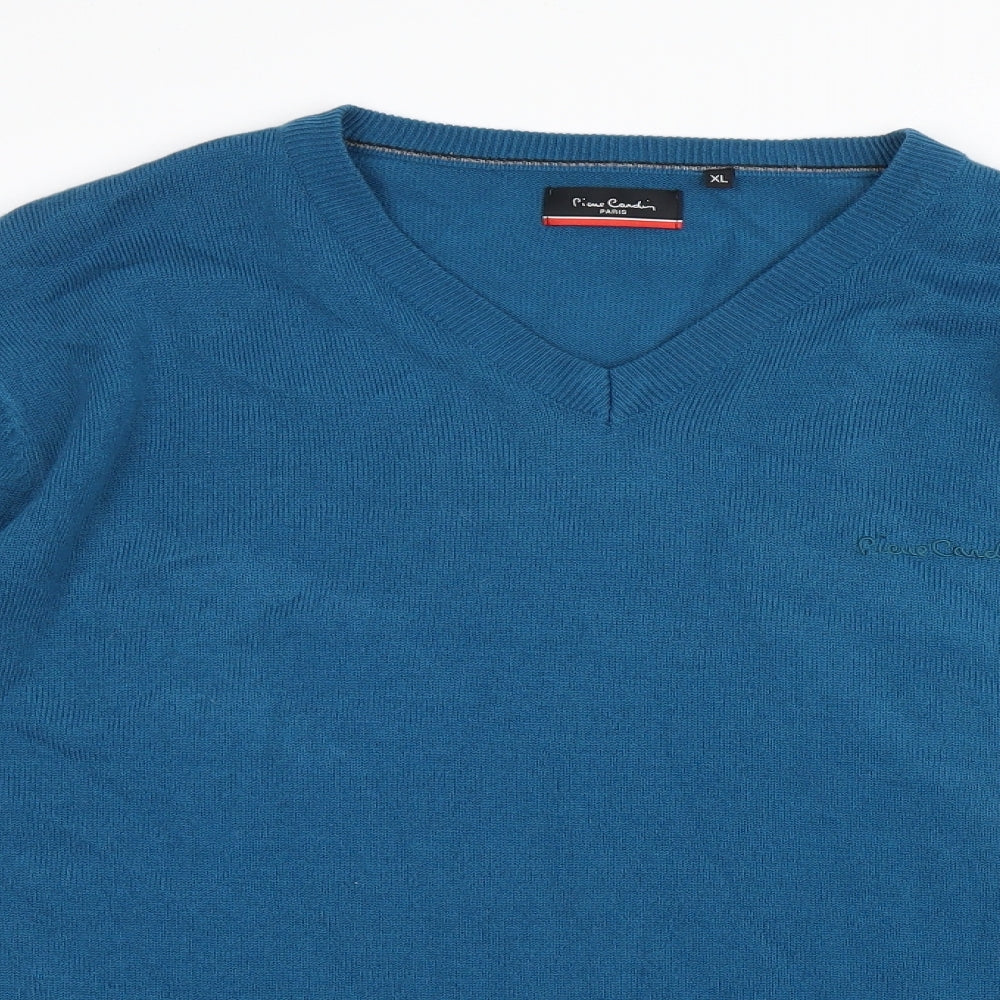 Pierre Cardin Mens Blue  Knit Pullover Jumper Size XL