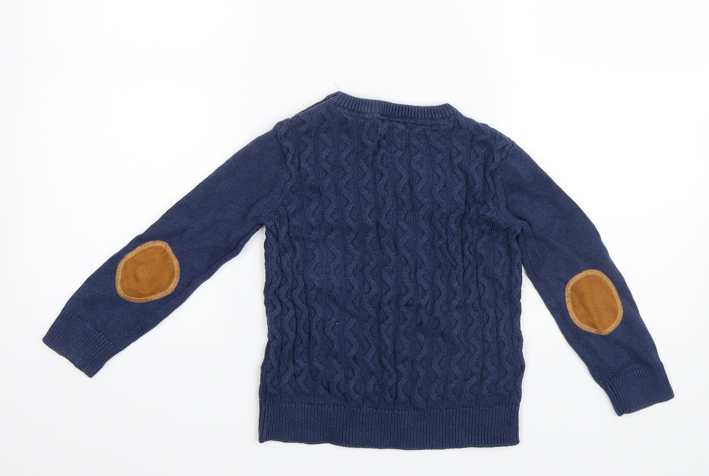 Mothercare Boys Blue  Knit Pullover Jumper Size 4-5 Years