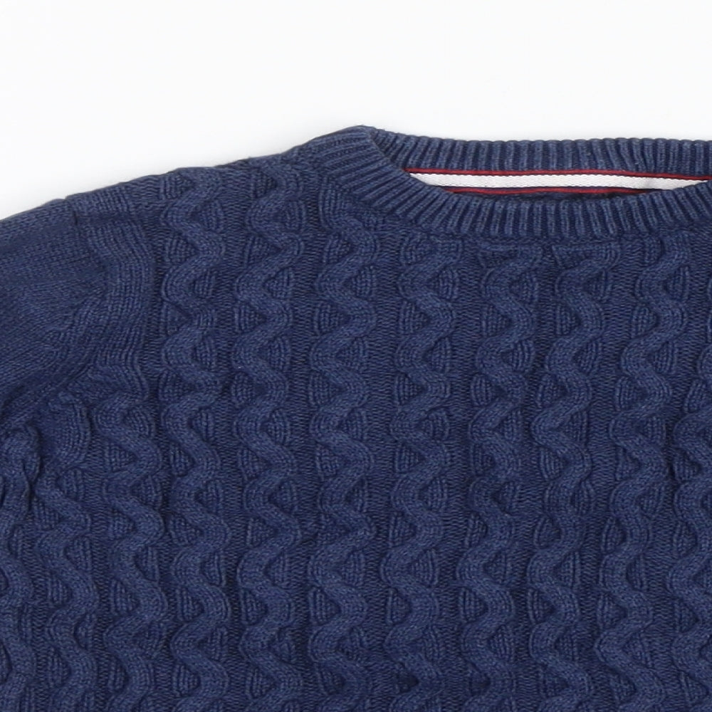 Mothercare Boys Blue  Knit Pullover Jumper Size 4-5 Years