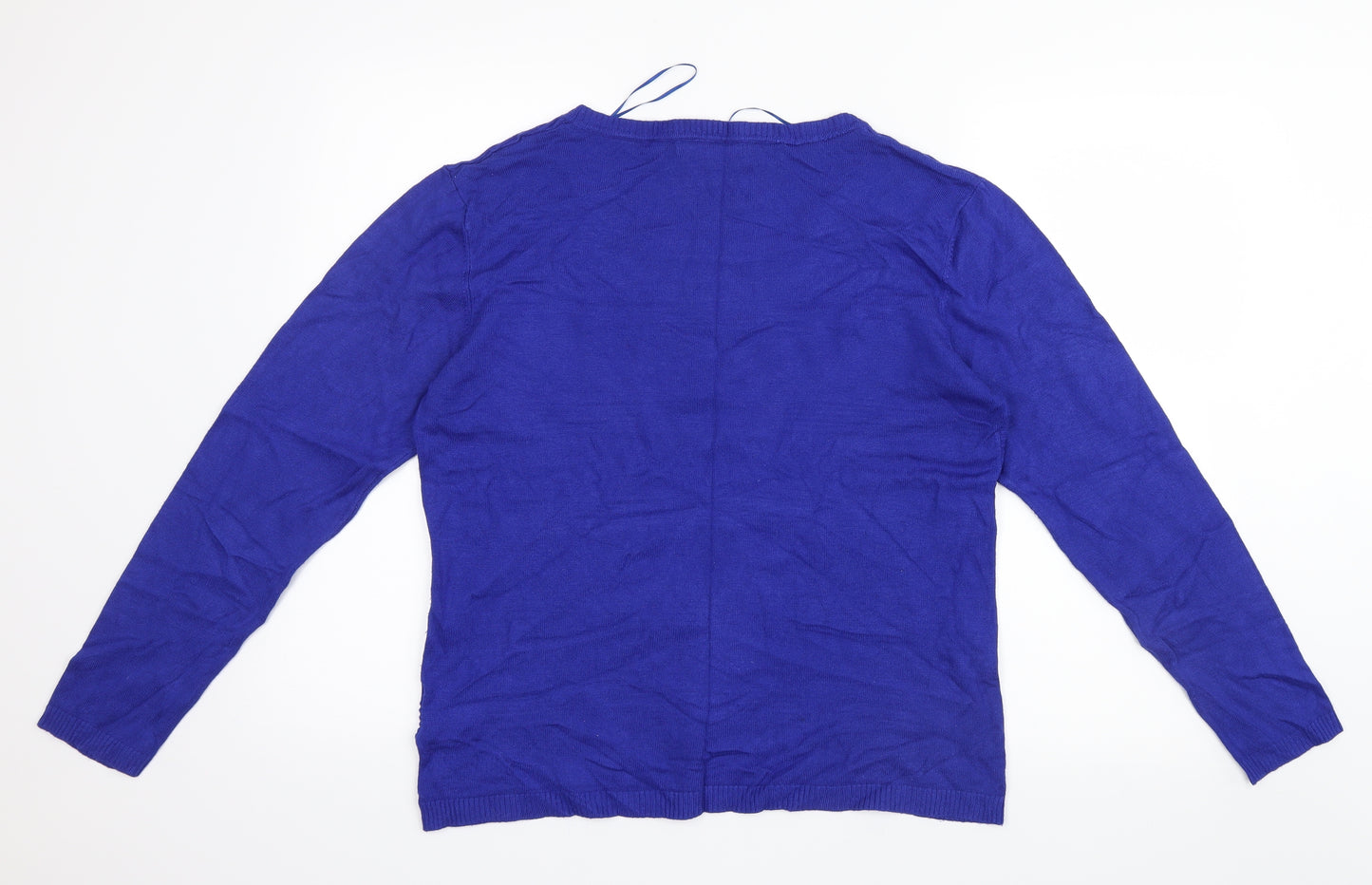 Paramour Womens Blue  Knit Pullover Jumper Size L