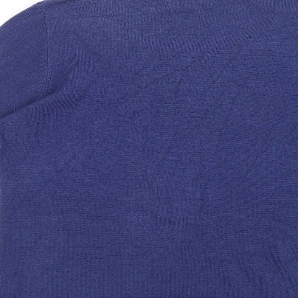 Per Una Womens Blue  Knit Pullover Jumper Size 14