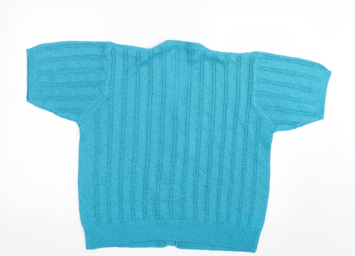 Compliments Womens Blue  Knit Cardigan Jumper Size 14