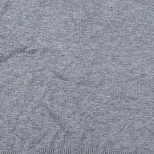 Afibel Womens Grey Floral  Pullover Jumper Size 16