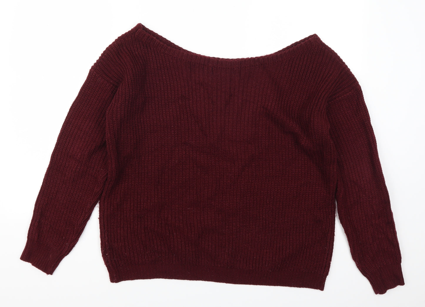Missguided Womens Red   Pullover Jumper Size M