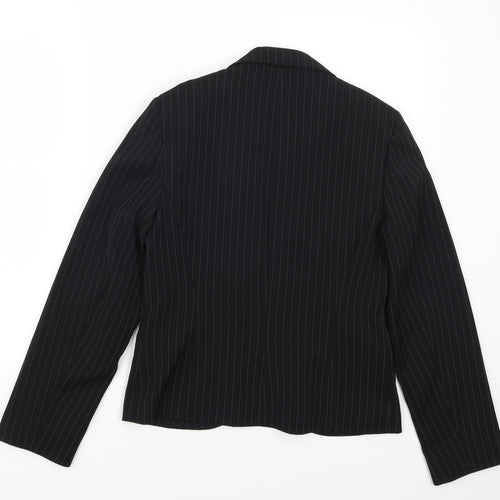 Dorothy Perkins Womens Black Striped  Jacket Suit Jacket Size 10
