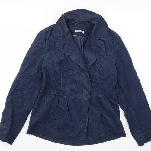 Marks and Spencer Womens Blue   Pea Coat Coat Size 12