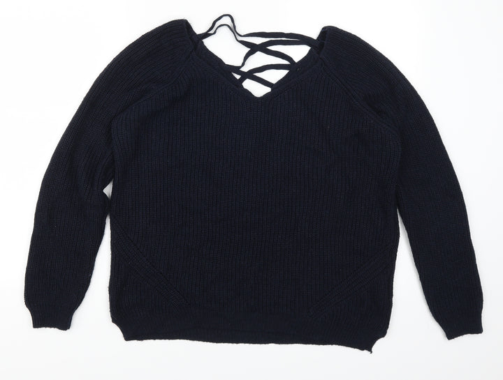F&F Womens Blue   Pullover Jumper Size 10