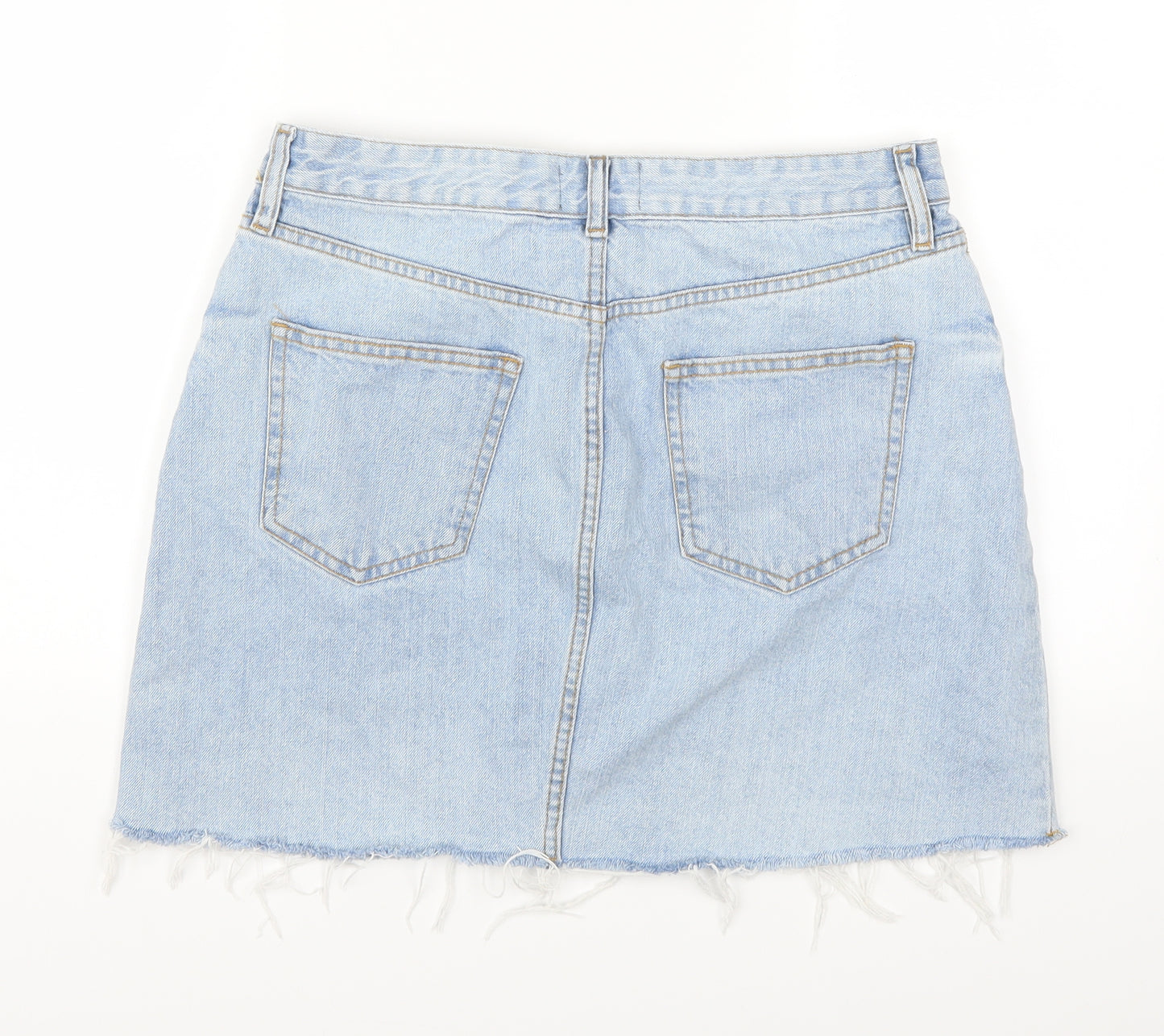 F&F Womens Blue  Denim A-Line Skirt Size 12