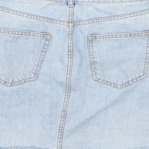F&F Womens Blue  Denim A-Line Skirt Size 12