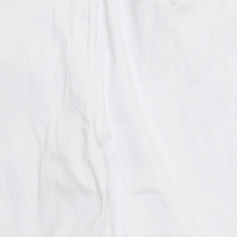 Preworn Womens White  Denim Straight Jeans Size 22 L28 in