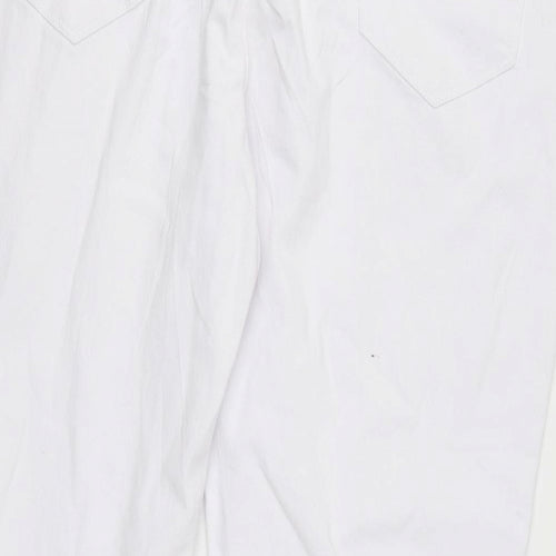 Preworn Womens White  Denim Straight Jeans Size 22 L28 in