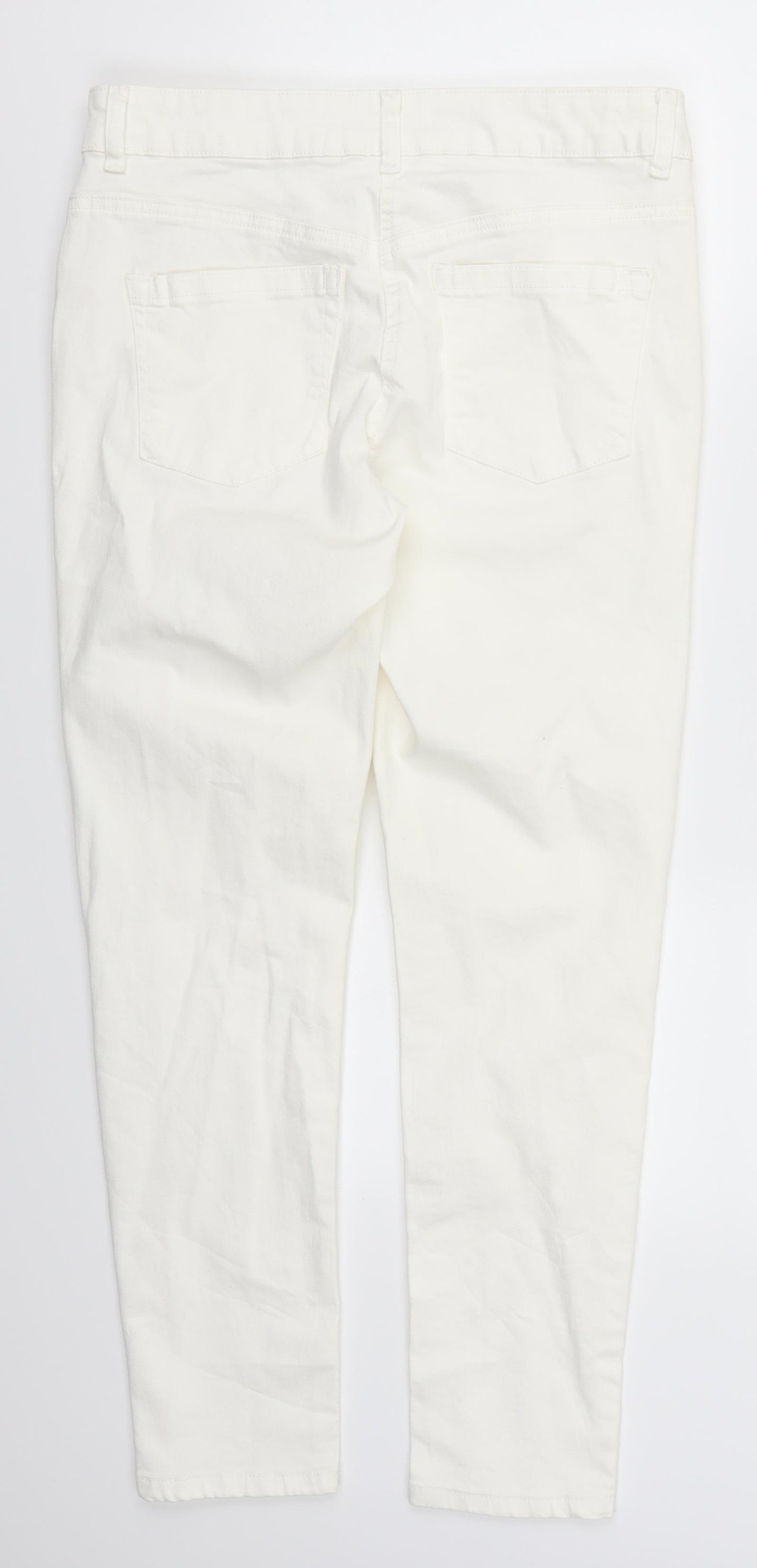 TU Womens White  Denim Skinny Jeans Size 12 L27 in